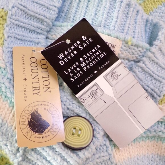 Cotton Country by Parkhurst Soft Knit Button Cardigan Sweater. Made in Cananda. - Picture 9 of 9